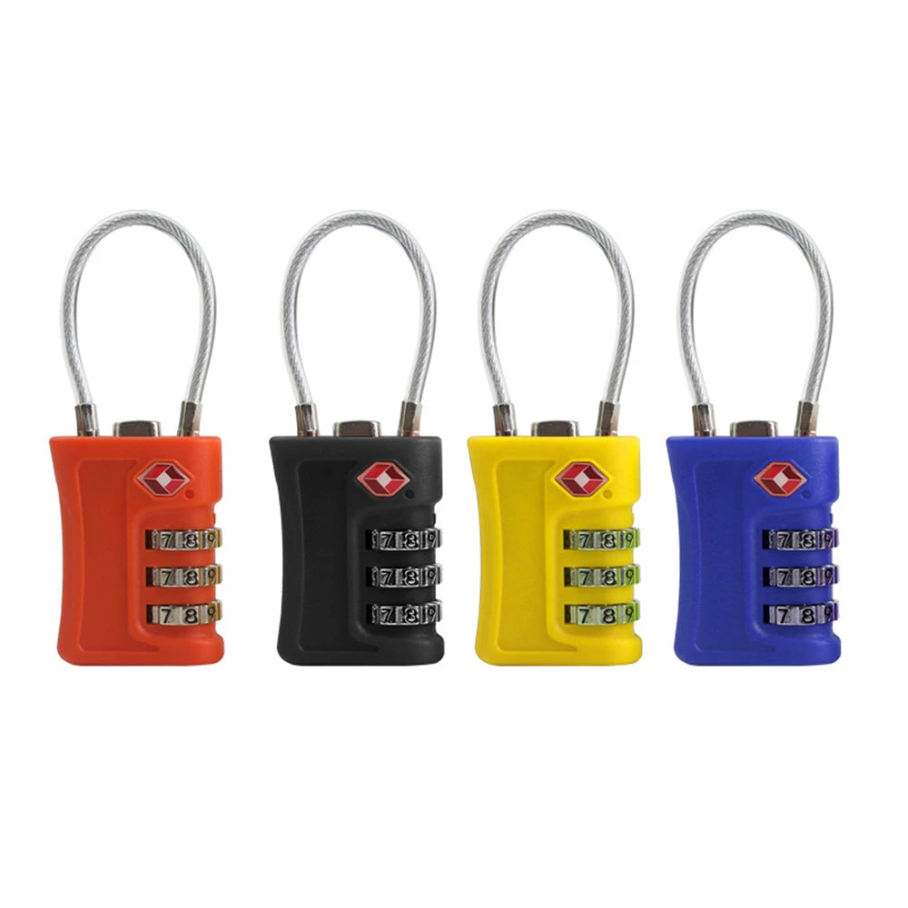 Premium TSA Approved 3-Digit Combination Luggage Lock – Durable Zinc Alloy Travel Lock