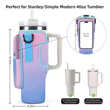 Premium Water Bottle Carrier Bag with Adjustable Shoulder Strap