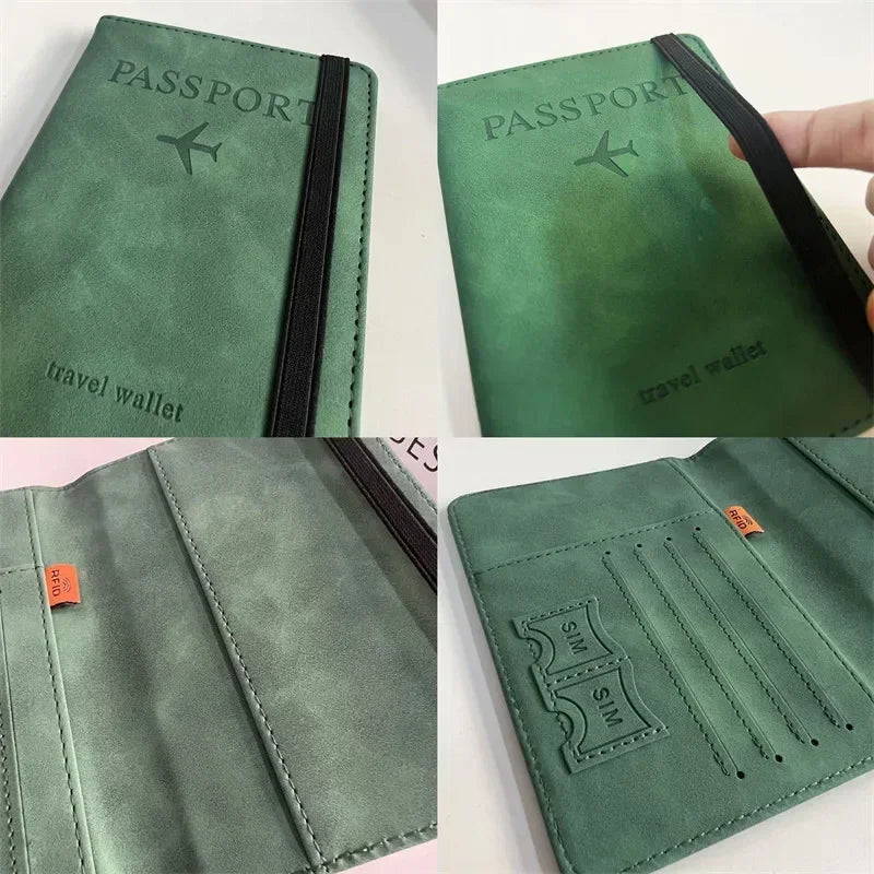 Premium RFID Blocking Passport Wallet & Travel Card Holder
