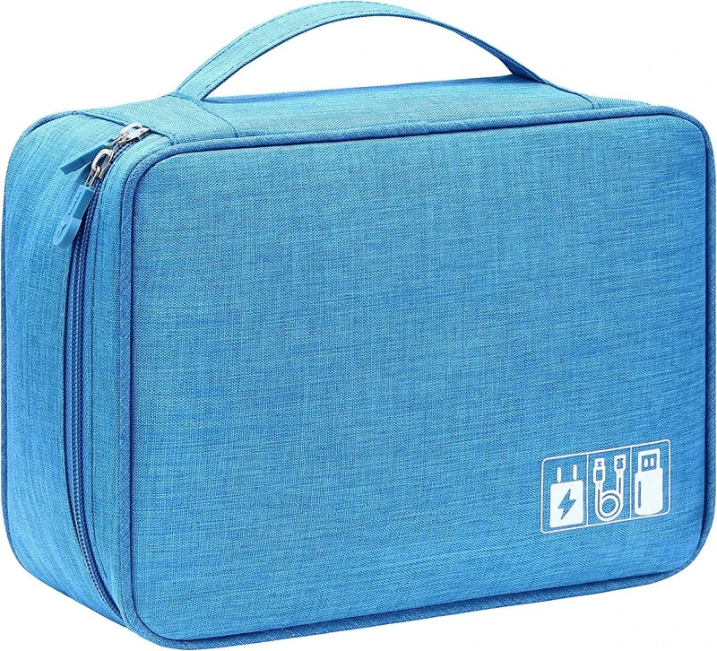 Premium Portable Electronics Organizer Travel Case – Cable & Gadget Storage Bag