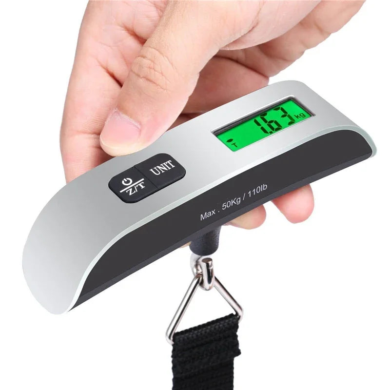 Premium Digital Luggage Scale with LCD Display – 110 lb / 50 kg Portable Travel Weight Scale