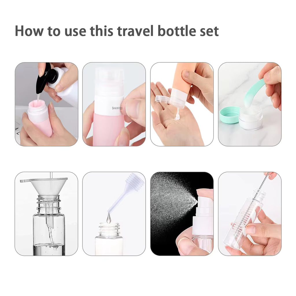 Premium 16-Piece TSA-Approved Travel Bottle Set