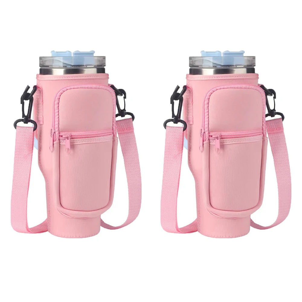 Premium Water Bottle Carrier Bag with Adjustable Shoulder Strap