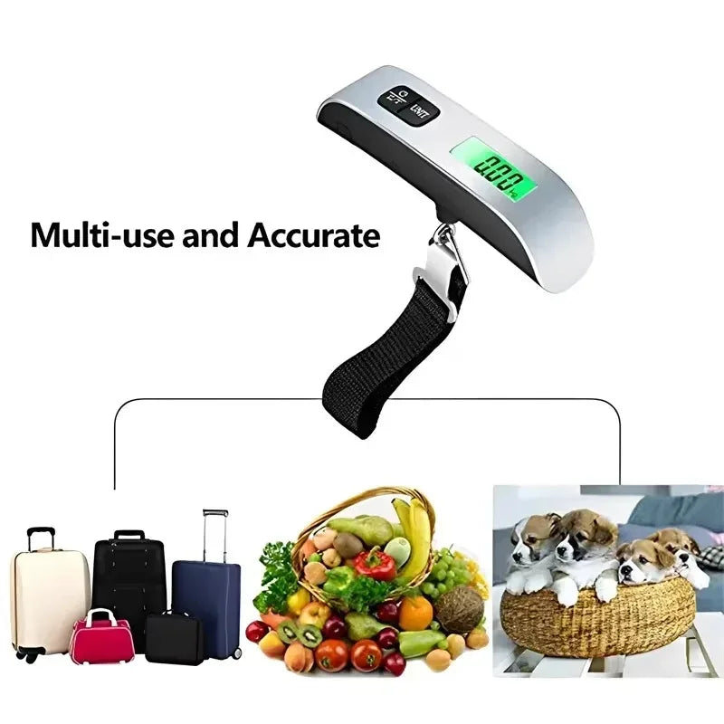 Premium Digital Luggage Scale with LCD Display – 110 lb / 50 kg Portable Travel Weight Scale