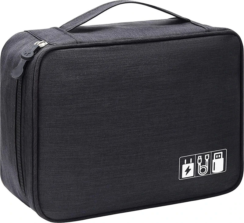 Premium Portable Electronics Organizer Travel Case – Cable & Gadget Storage Bag