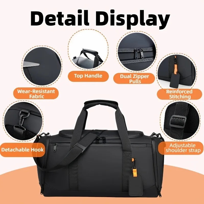 Premium Large Capacity Travel Duffel Bag – Lightweight Weekend & Gym Bag