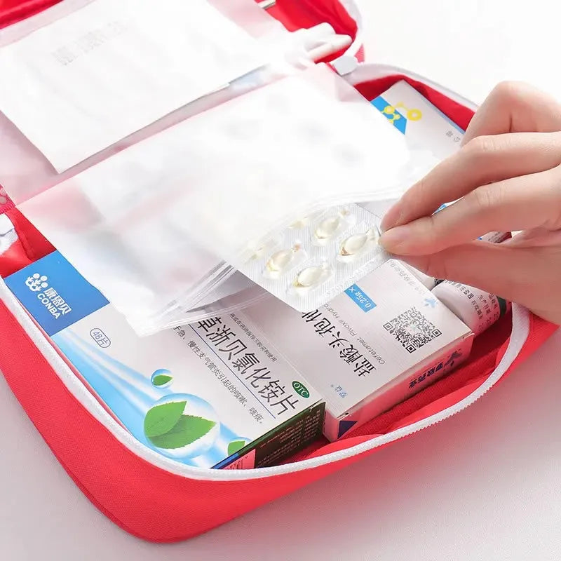 Premium Portable First Aid Kit Bag for Travel, Home, Car & Outdoor Emergencies