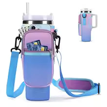 Premium Water Bottle Carrier Bag with Adjustable Shoulder Strap