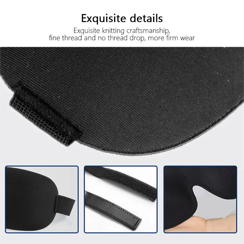 Premium 3D Contoured Sleep Mask – Comfortable Eye Mask for Travel, Home & Better Sleep