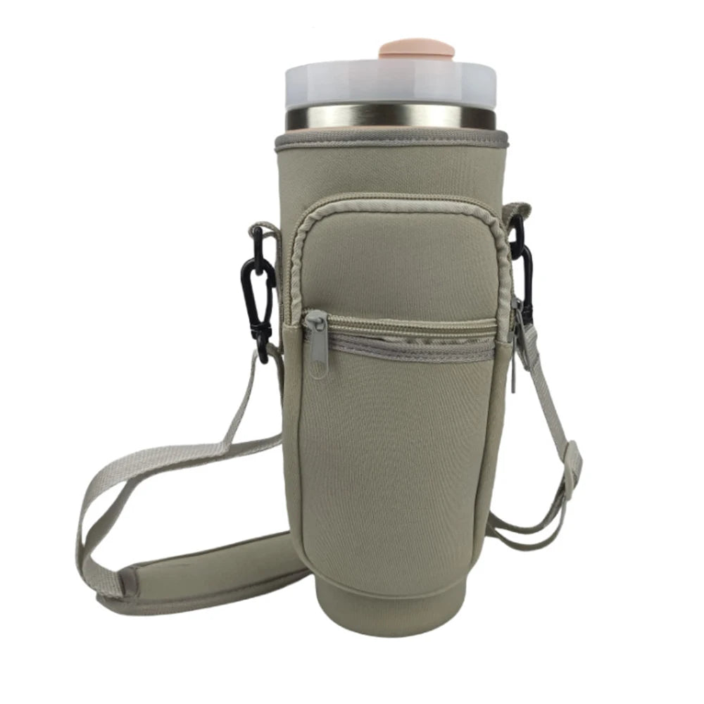 Premium Water Bottle Carrier Bag with Adjustable Shoulder Strap