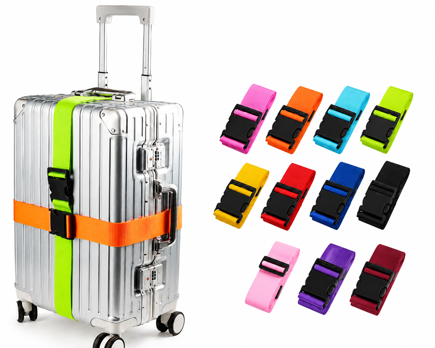 Premium Adjustable Luggage Strap for Suitcases